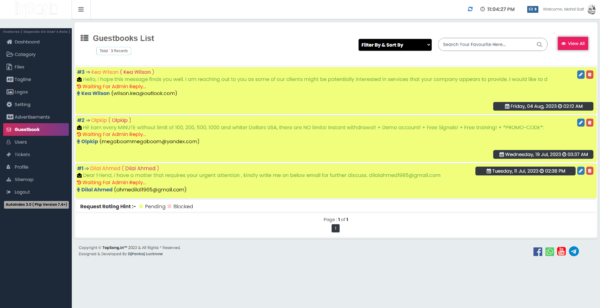 Admin Panel SS