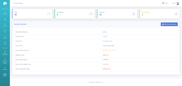 Admin Page