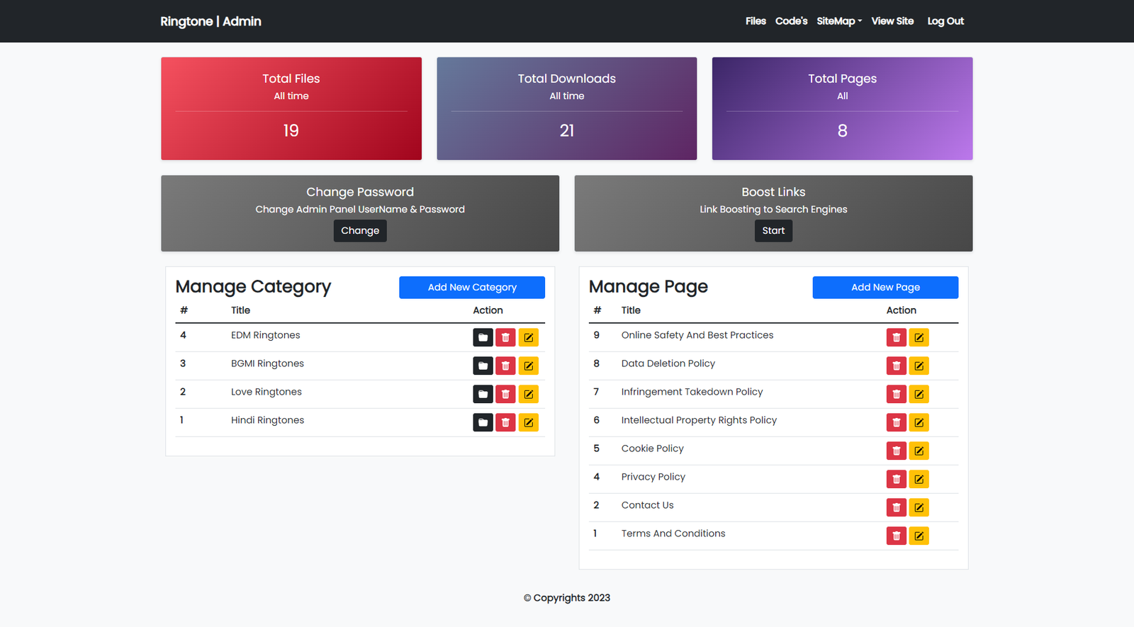 Ringtone PHP Script - Mobcup.net(Style) - Image 2